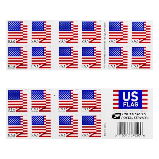 Booklets 2018 U.S. Flag Forever First-Class Postage Stamps