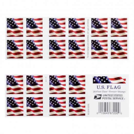Booklet 2017 U.S Flag Forever First-Class Rate Stamps