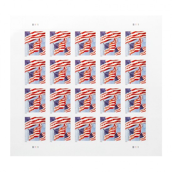 Panes U.S. Flags 2022 Forever Stamps